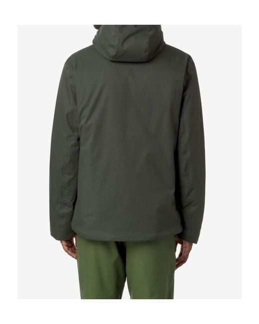 K-Way Green Jacko Twill Jacket for men