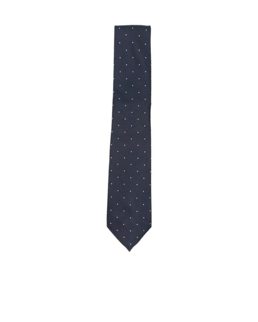 Tom Ford Blue Micro Dotted Tie for men