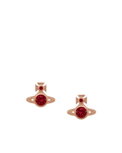 Vivienne Westwood White London Orb Stud Earrings