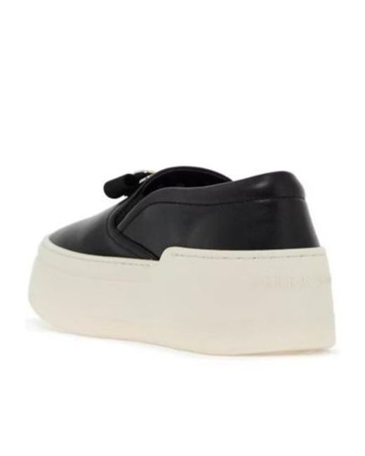 Ferragamo Black Ferragamo Cristal Platform Slip-On Sneakers