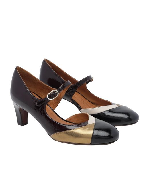 Chie Mihara Brown Fysa Mary Jane Heeled Pumps
