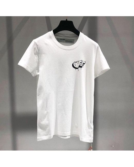 Off-White c/o Virgil Abloh White Letter Printed T-Shirt