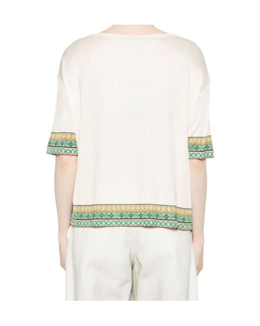 Etro White Paisley-Print T-Shirt