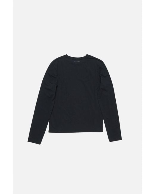 Acne Blue Long-Sleeved Crewneck T-Shirt
