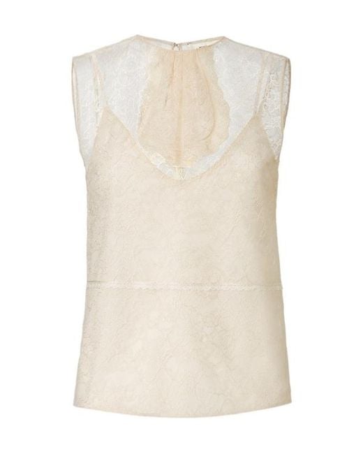 Fendi Natural Light Lace Top