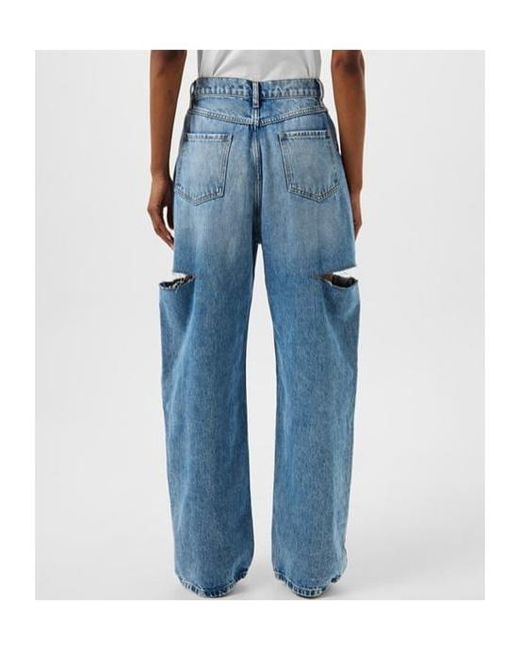 Maison Margiela Blue Jeans With Slash Details