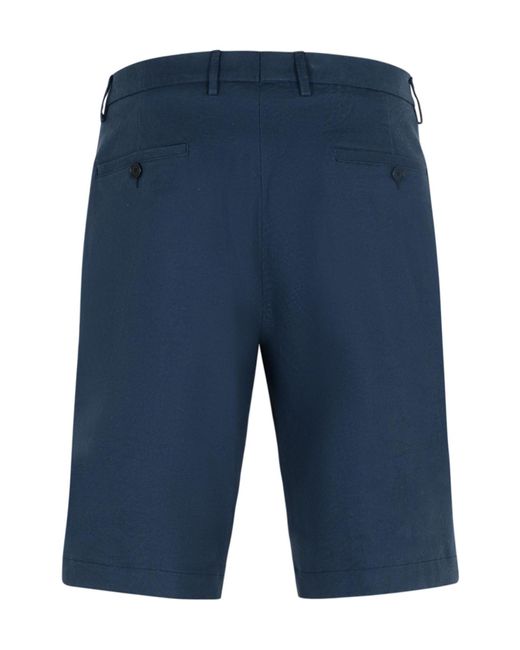 Etro Blue Belt Loop Shorts for men