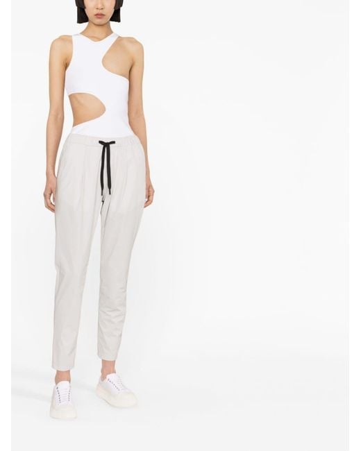 Herno Gray Ultralight Drawstring Trousers