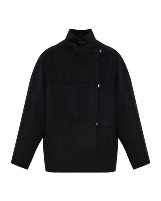 Rohe Blue Stand-Collar Oversized Jacket