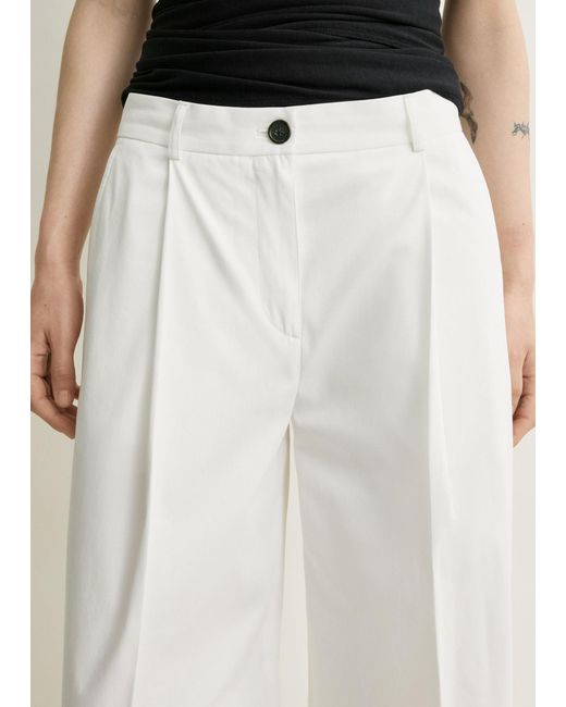 Totême  White Totême Single Pleat Trousers