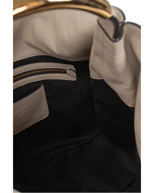Moschino Natural Logo Lettering Top Handle Bag