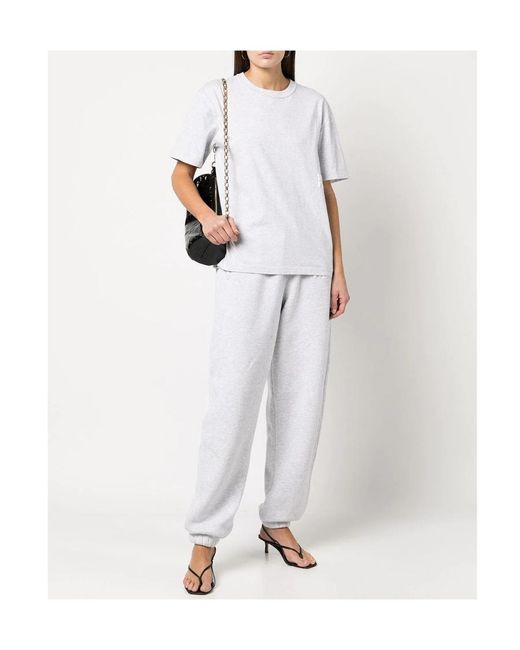 Alexander Wang White T By Crewneck Short-Sleeved T-Shirt