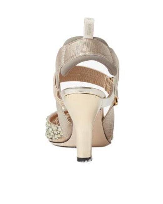 Fendi Metallic Colibri Embellished Slingback Pumps