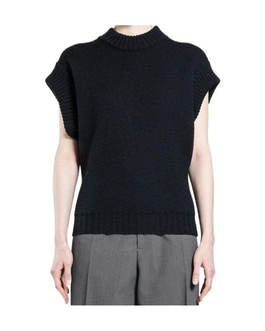 Bottega Veneta Black Knitted Vest