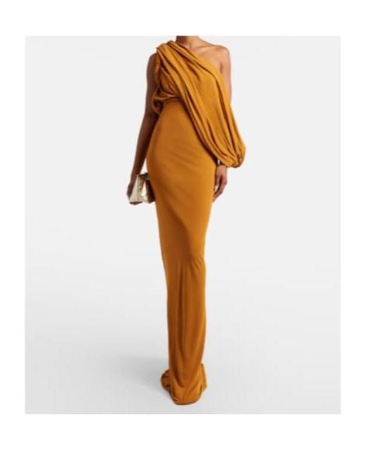 Christopher Esber Brown Draped Gown