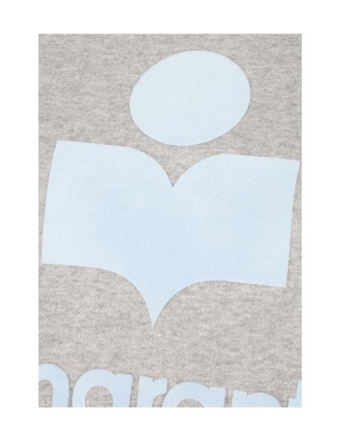 Isabel Marant Gray Isabel Marant Étoile Moby High Neck Logo Sweatshirt