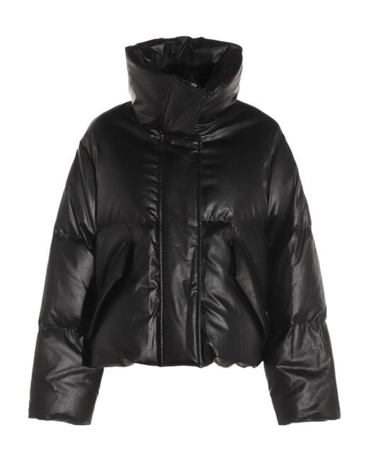 MM6 by Maison Margiela Black High Neck Padded Jacket