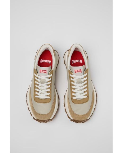 Camper Natural Suede-Panel Sneakers for men