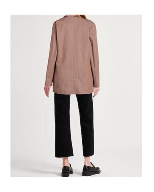 MAX&Co. Brown Double-Breasted Suit Jacket