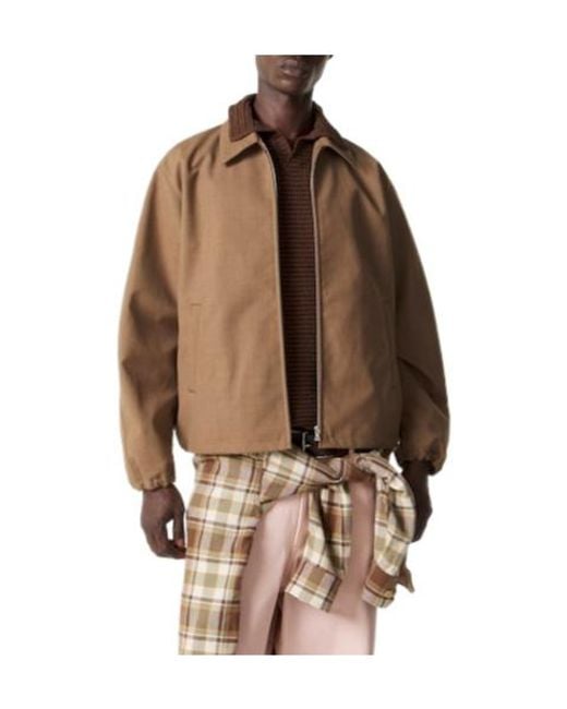 Auralee Brown Oversized Jacket for men