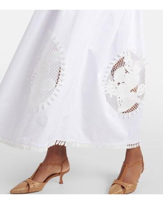 Oscar de la Renta White Maxi Dress