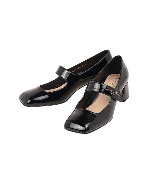 Dior Black Square-Toe High Heels