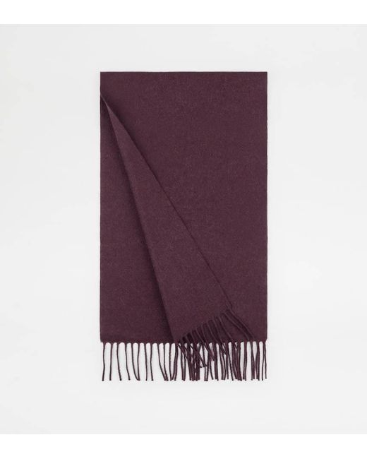 Tod's Purple Cashmere Scarf for men