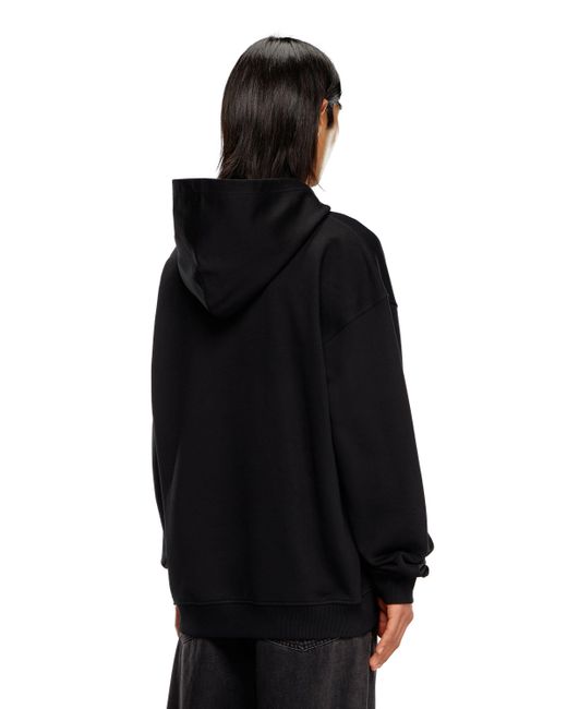 DIESEL Black Boxt-Hood-D Cotton Hoodie for men