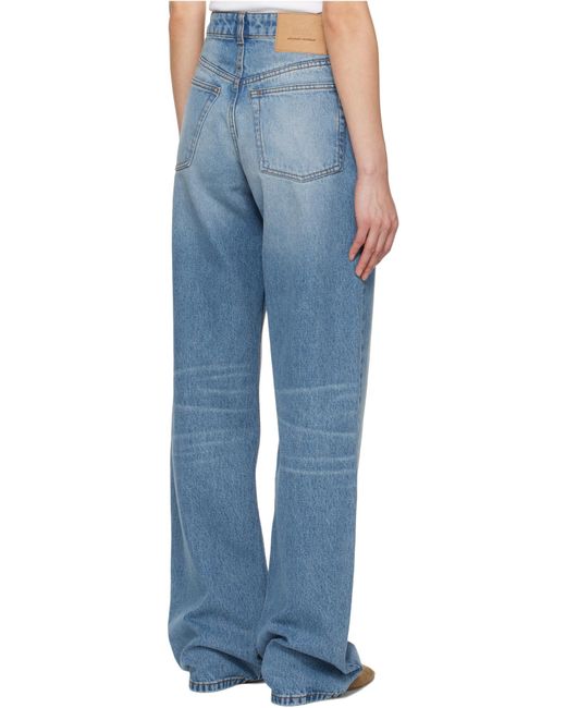 AMI Blue Large Fit Jeans
