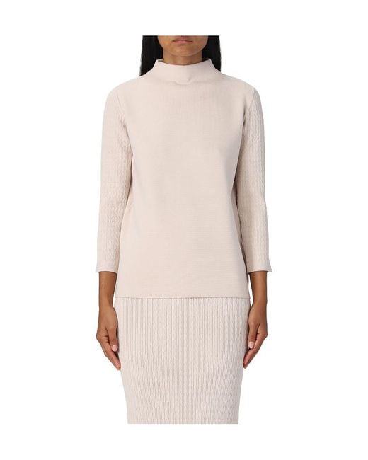 Max Mara Natural Long-Sleeved Sweater