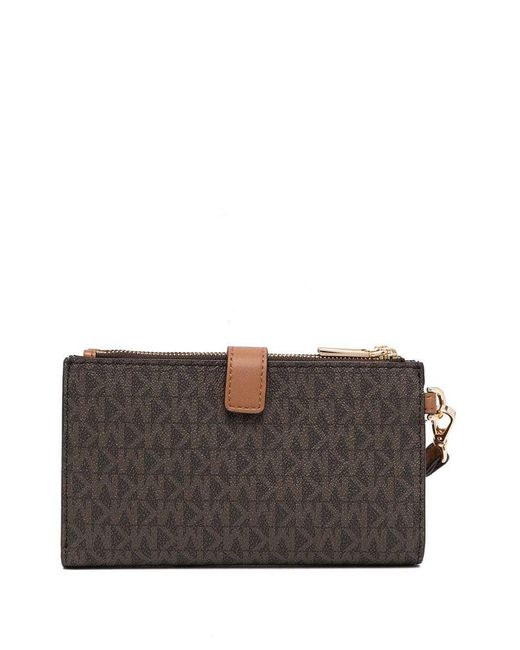 Michael Kors Black Michael Adele Logo Plaque Clutch Bag