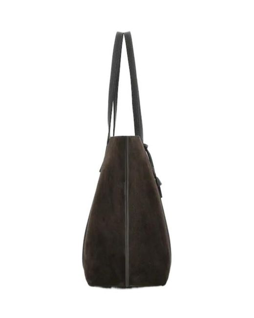 Hogan Black Script Shopping Bag Medium