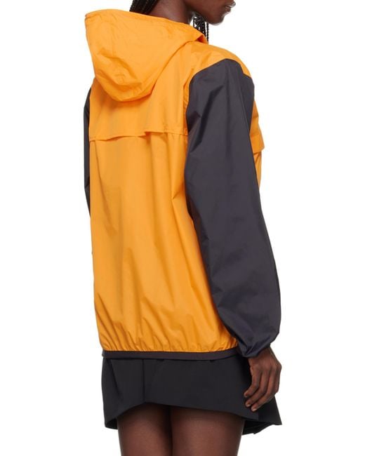 COMME DES GARÇONS PLAY Orange Logo-Print Hooded Jacket for men