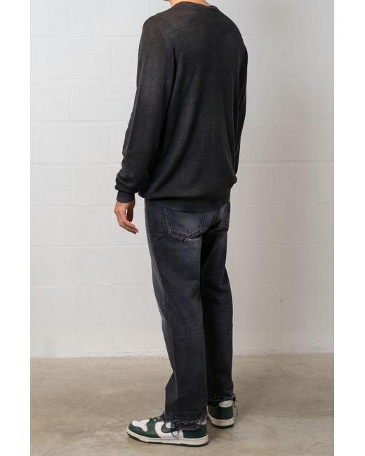 Avant Toi Black Long-Sleeved Pullover