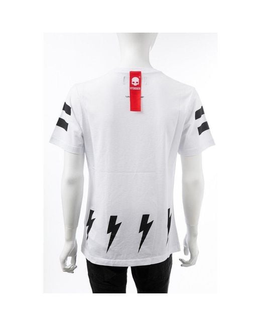 Hydrogen White T-Shirt With Round Neck And Short Sleeves for men