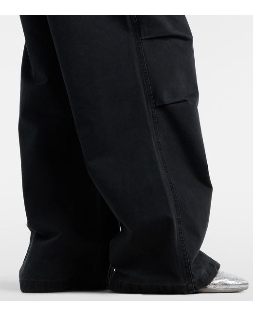 Entire studios Black Cotton Cargo Pants