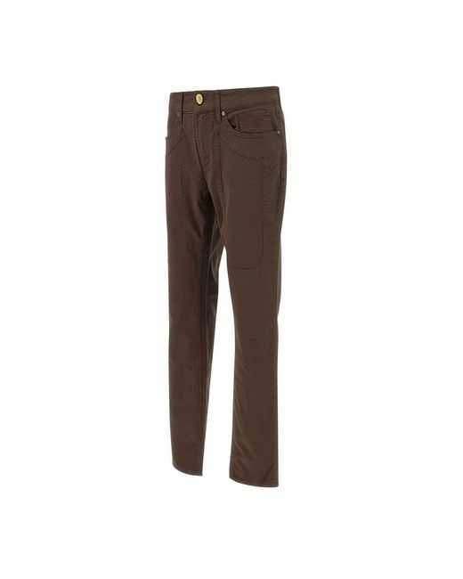 Jeckerson Brown Trousers for men
