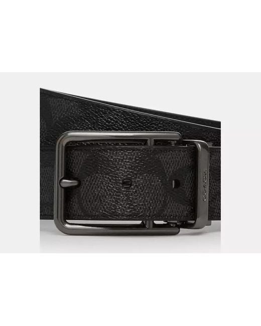 COACH Black Double-Sided Belt for men
