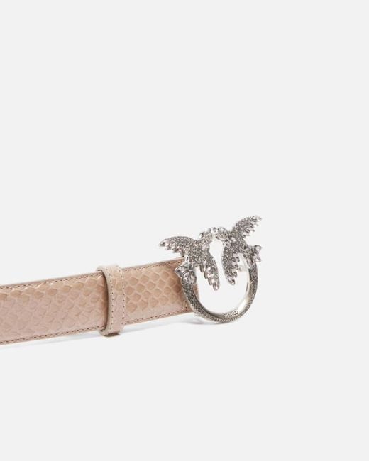 Pinko White Galleria 3-Cm Belt