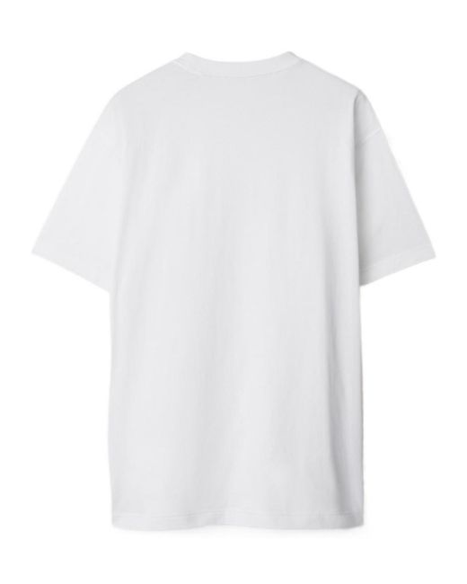 Burberry White Logo Short-Sleeved T-Shirt