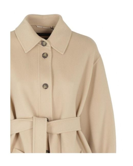 Weekend by Maxmara Natural Single-Breasted Casual Coat