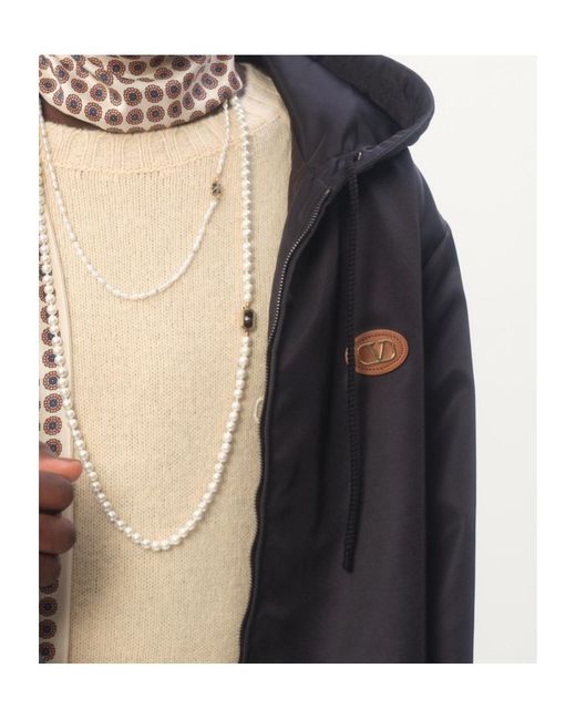Valentino Black Zip-Up Drawstring Jacket for men