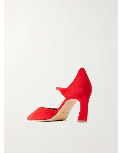 Gabriela Hearst Red Pointed-Toe High Heels