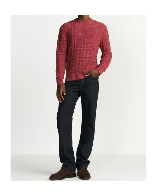 Dior Red Homme Icons Cannage Sweater for men
