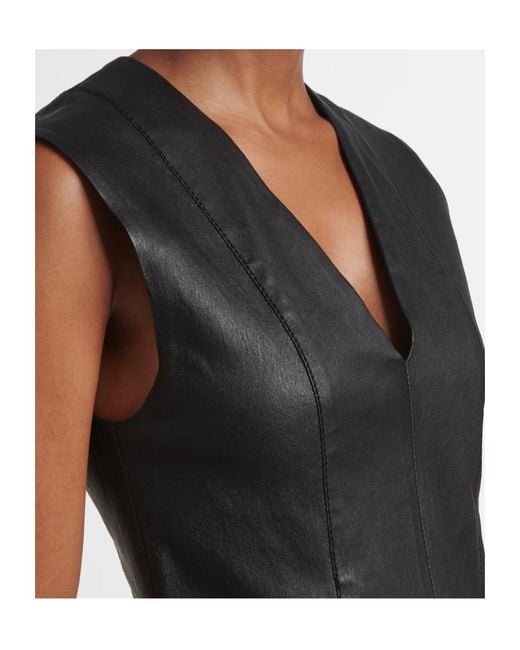 Joseph Black V-Neck Midi Dress