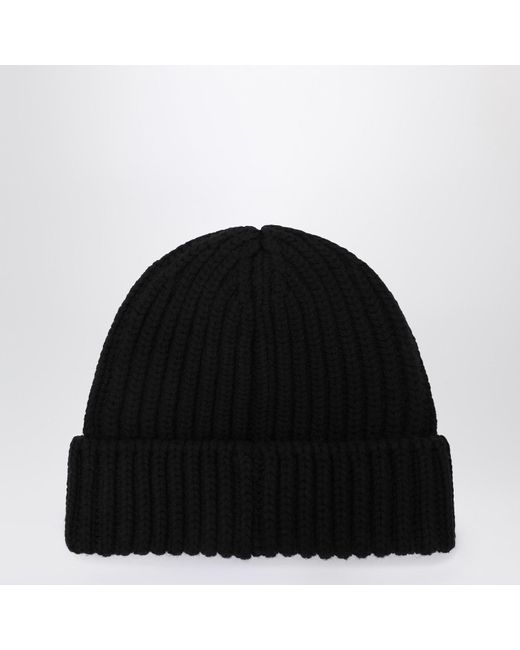 Prada Black Wool And Re-Nylon Beanie for men
