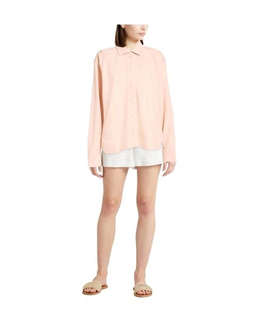 Max Mara Pink Solid Colour Shirts
