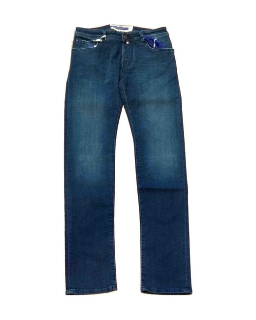 Jacob Cohen Blue Belt Loops Jeans for men