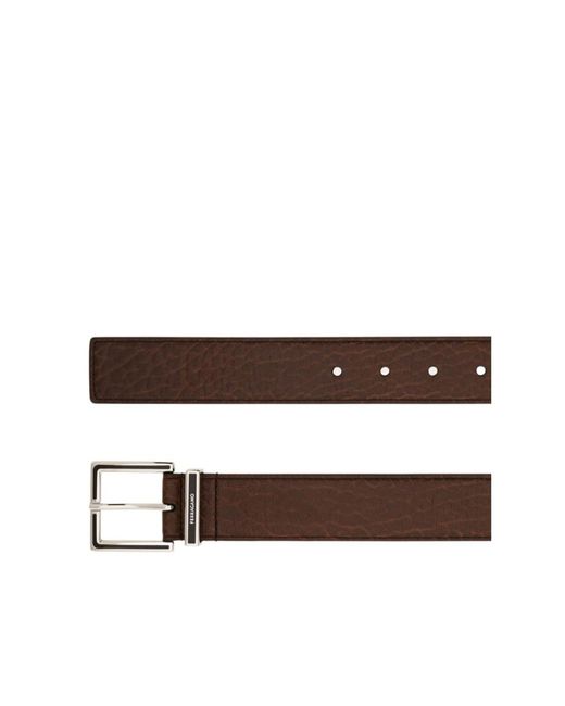 Ferragamo White Fixed Belt With A Square Buckle for men