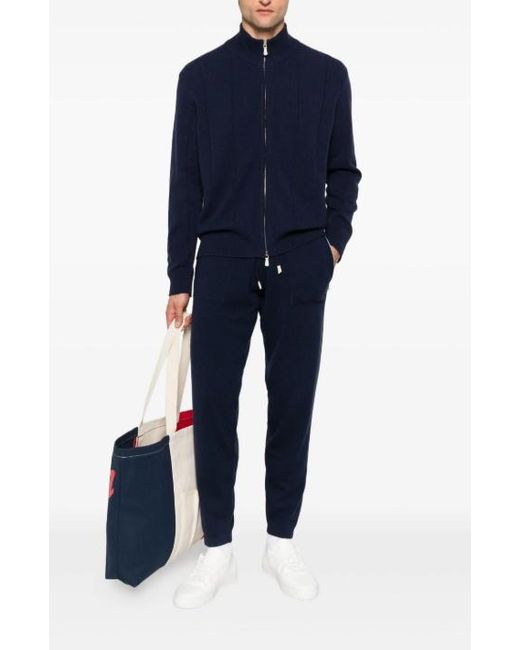 Eleventy Blue Drawstring Waist Sweatpants for men